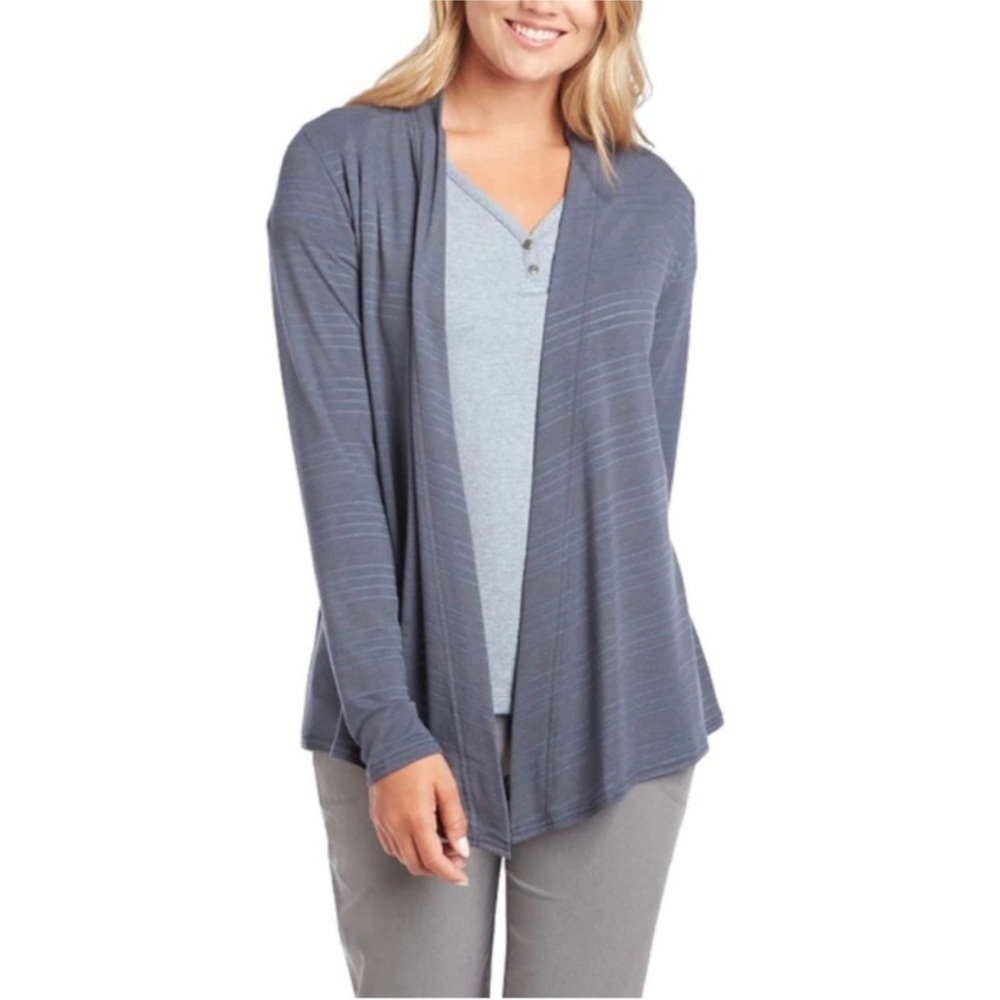 Kuhl Intuition Wrap Cardigan Blue Size Small